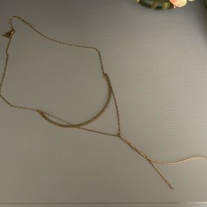 Anthro Drop Bar Necklace